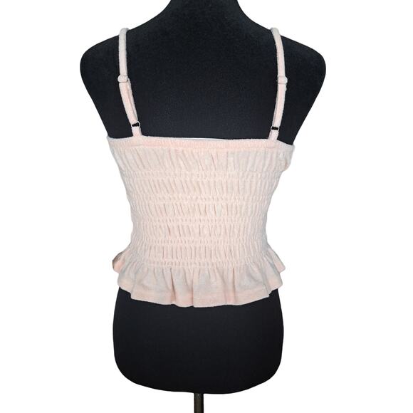 Ocean Drive Blush Pink Terry Cloth Smock Tank - Picture 3 of 7